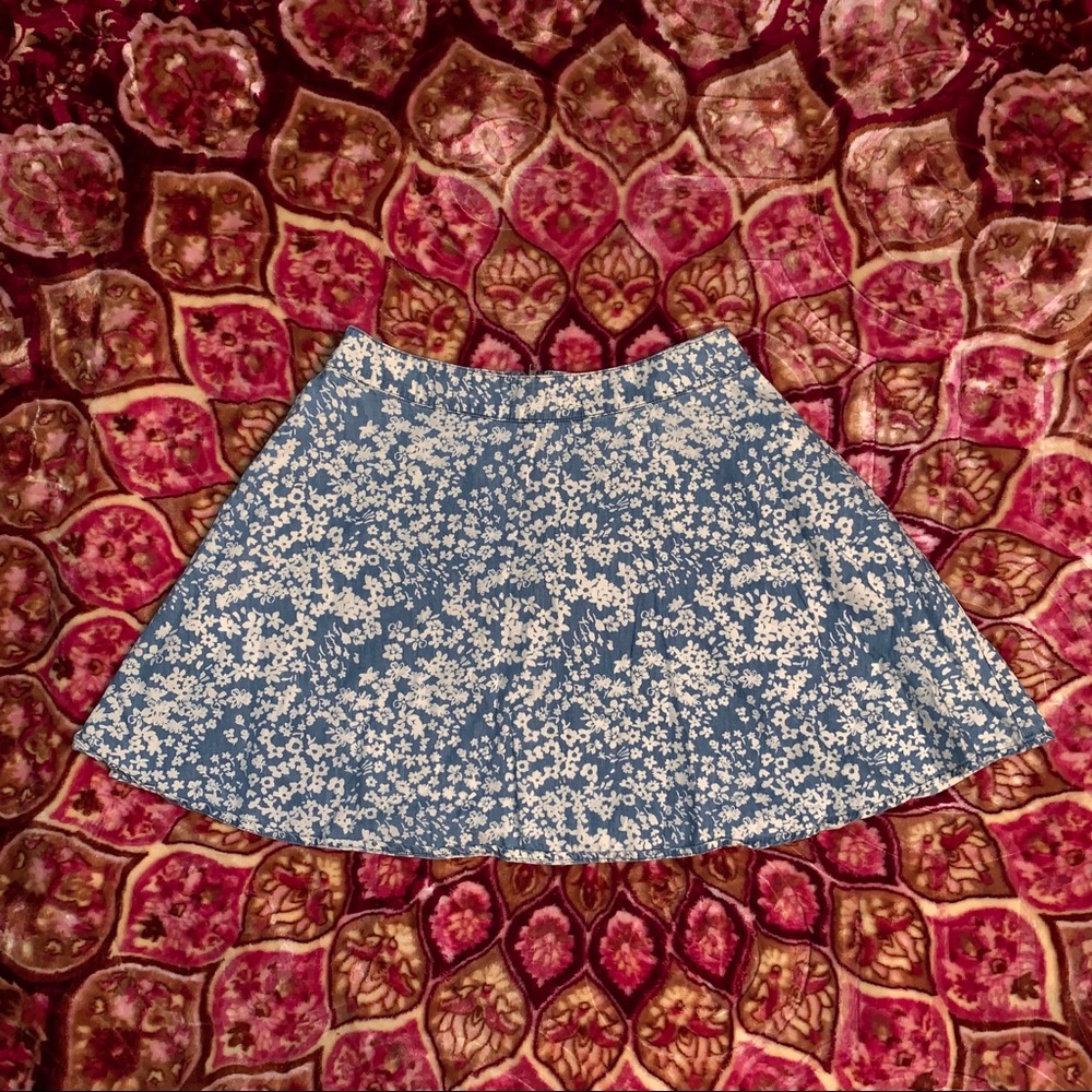 Blue & white skirt